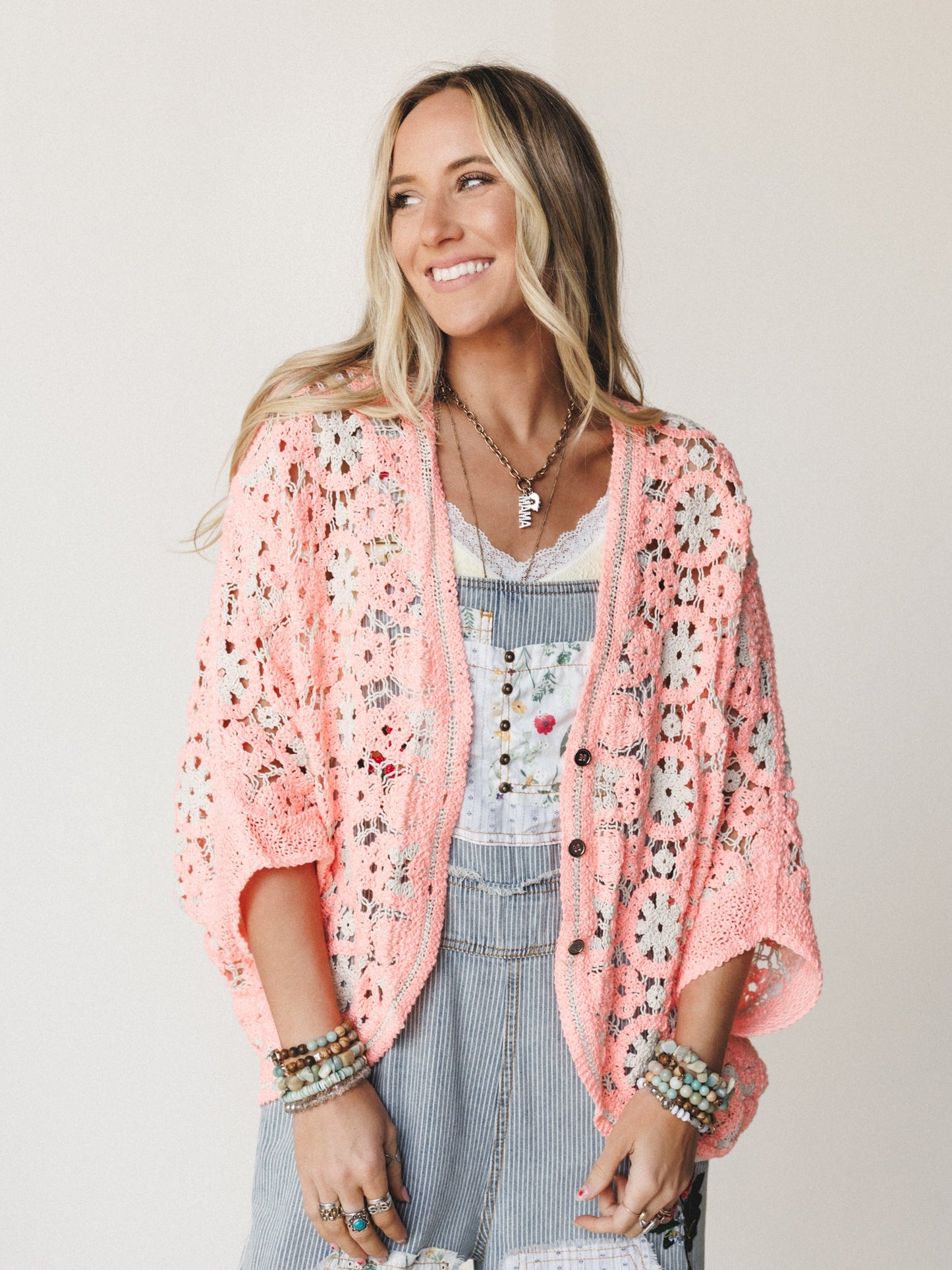 Time for Change Cardigan - Orange Natural