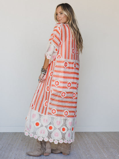 Spring Groove Duster - Orange Multi