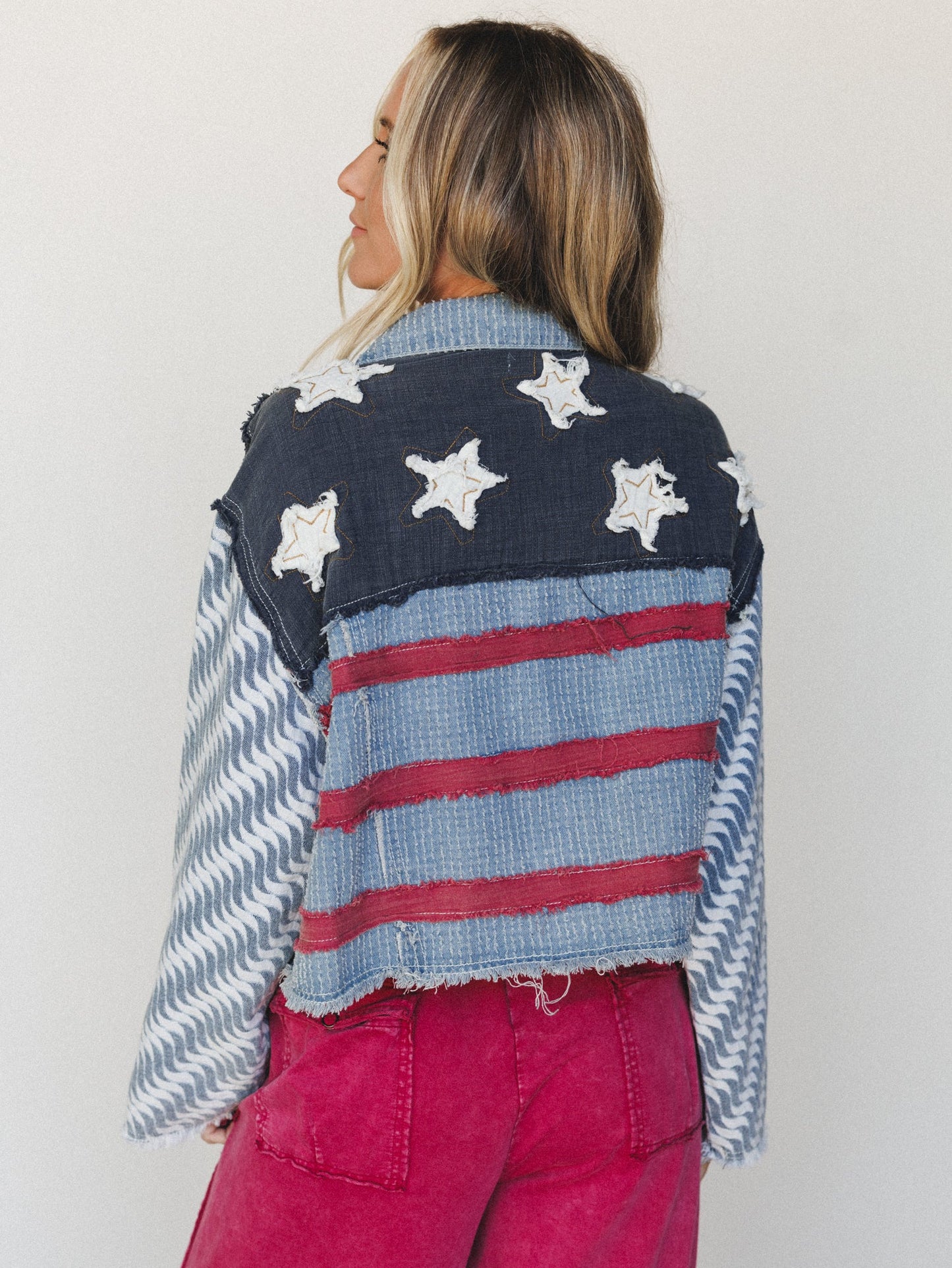 American Pride Jacket - Denim Multi