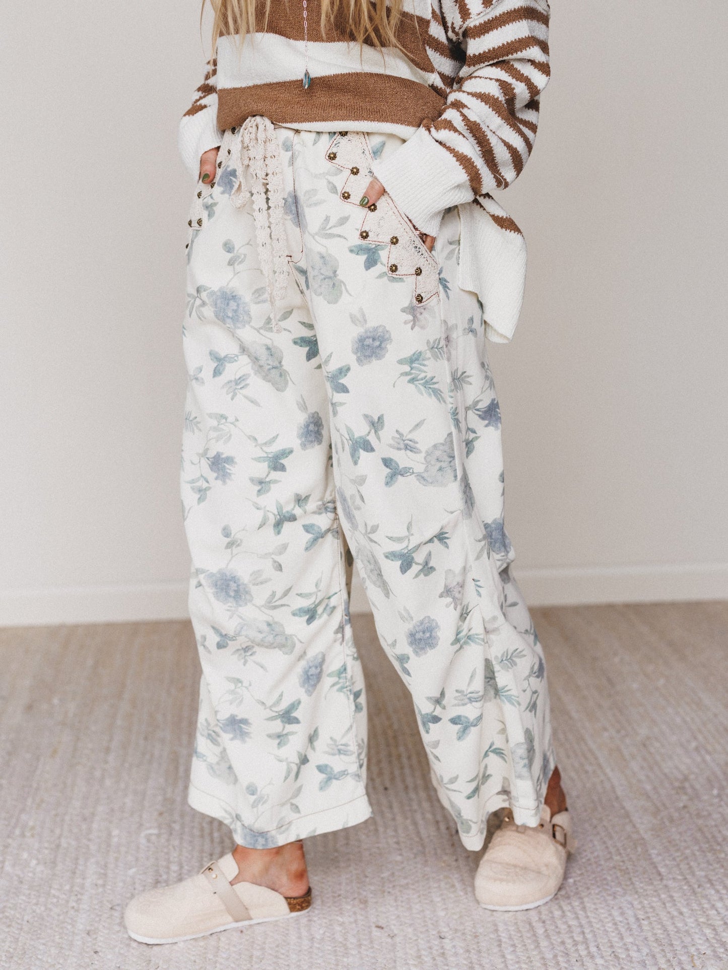 Softest Wild Wide Leg Pants - Cream