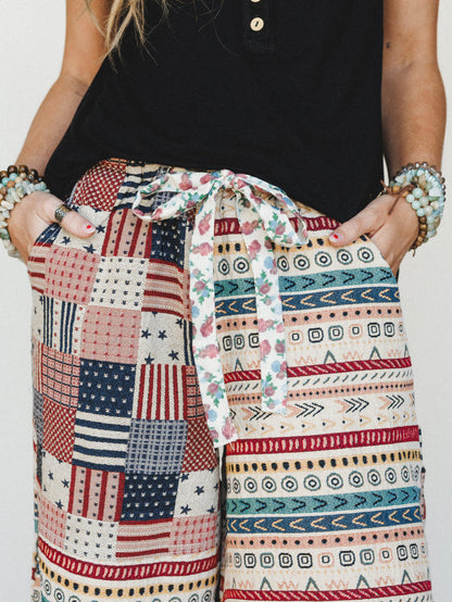Hometown Effect Pants - Almond Multi