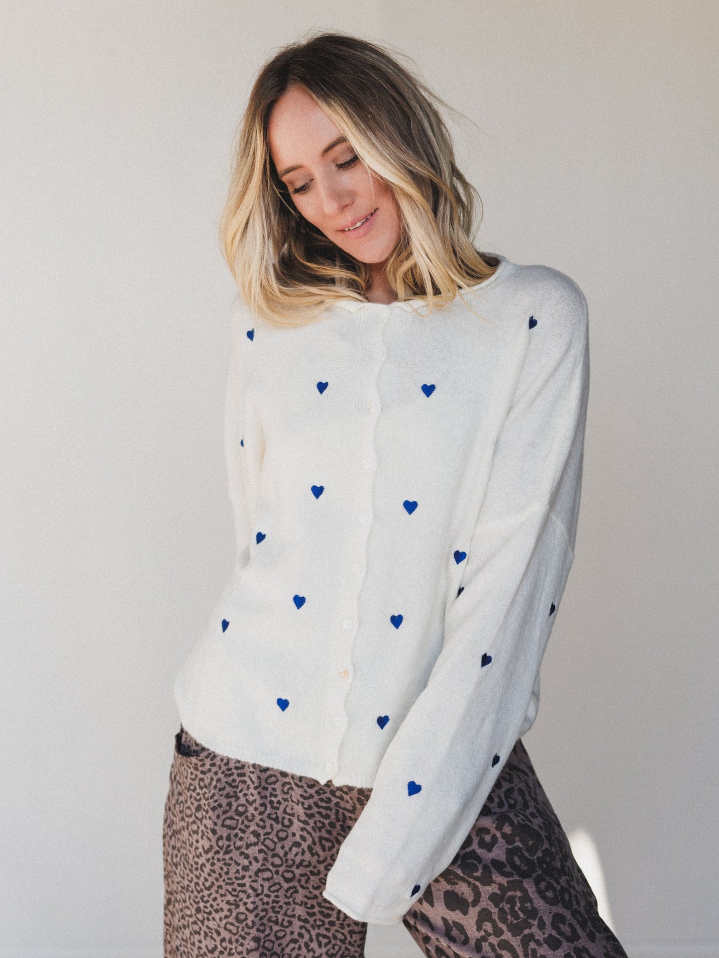 Heart On You Cardigan - Ivory