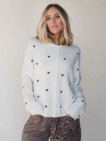 Heart On You Cardigan - Ivory