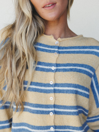Birdie Button Down Cardigan - Honey