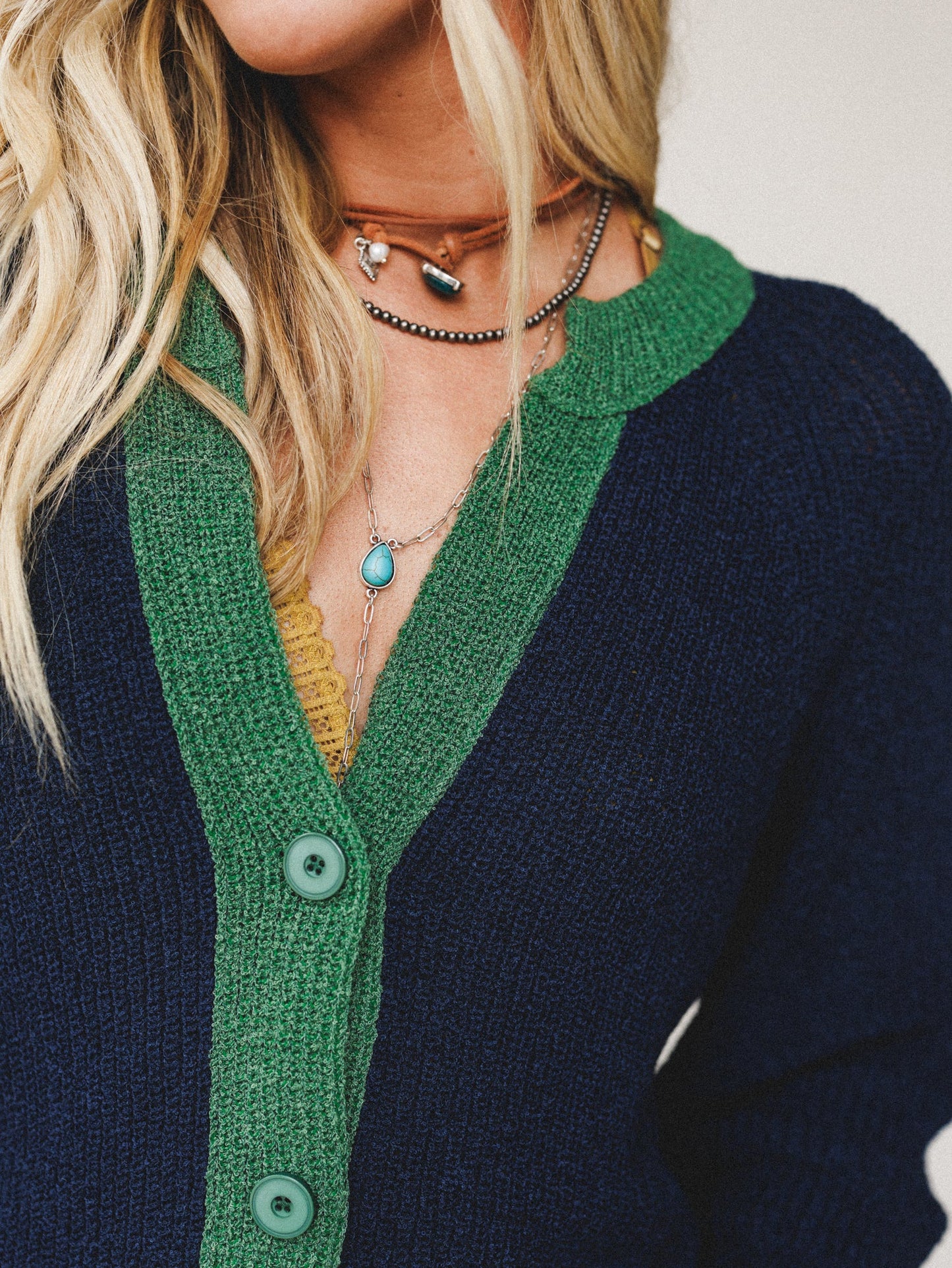 Study Break Cardigan - Navy