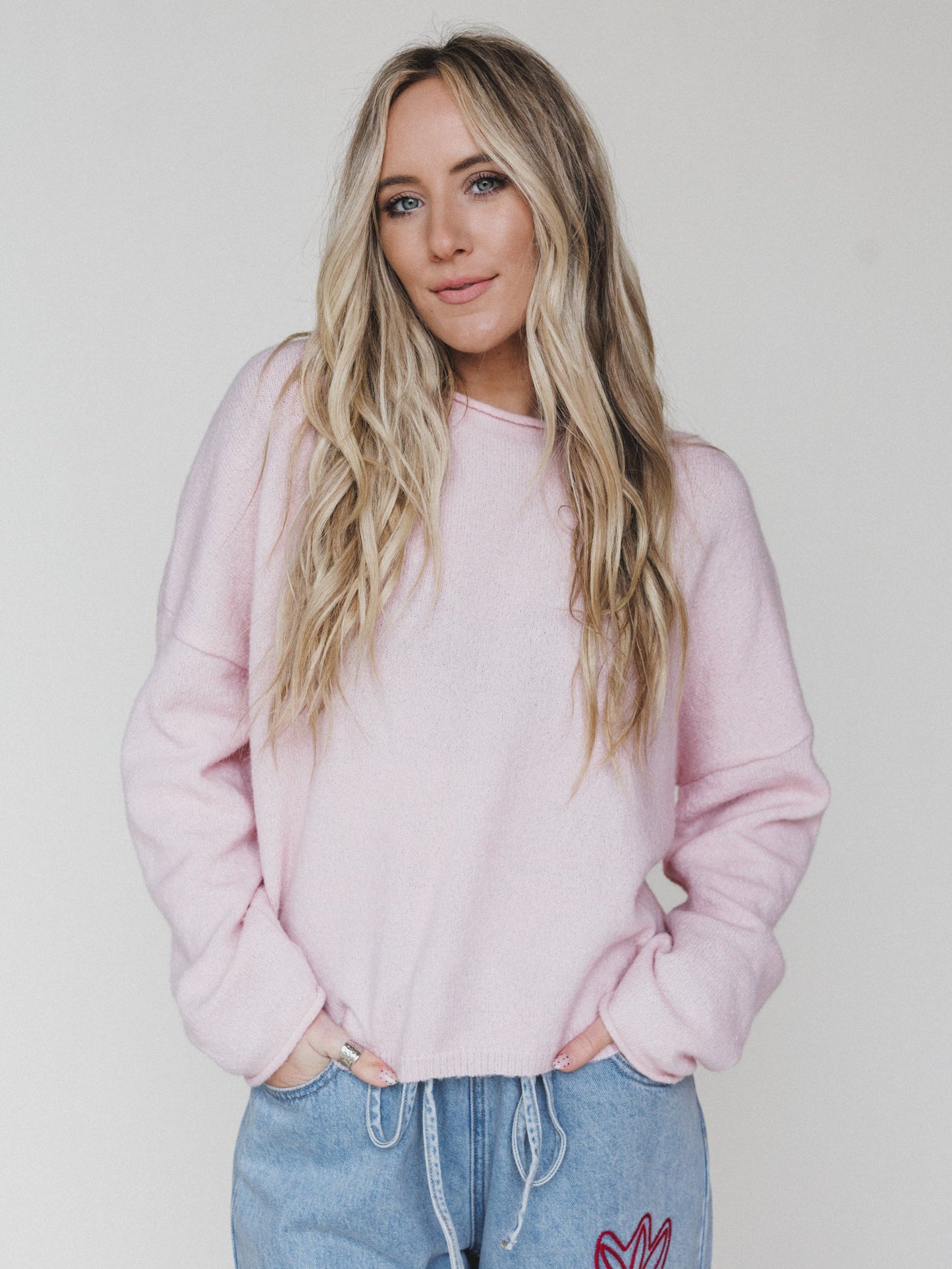 Still Mornings Sweater - Baby Pink