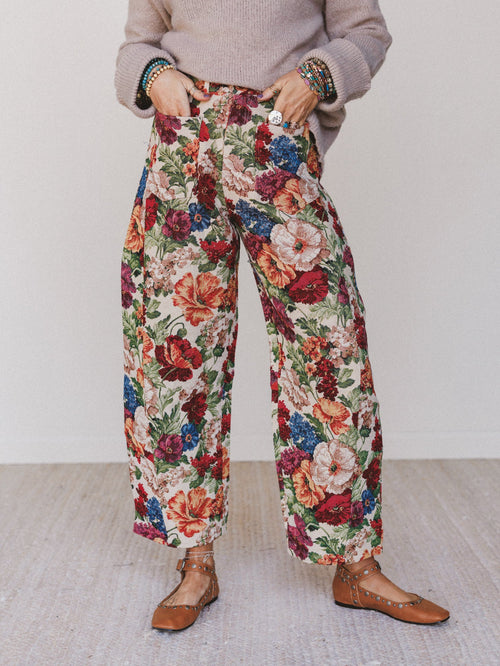 Rosy Drift Pants - Red