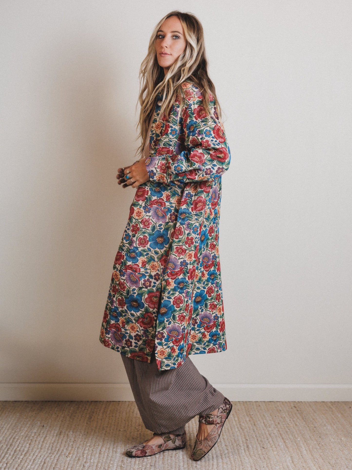 Wander Field Floral Jacket - Pink