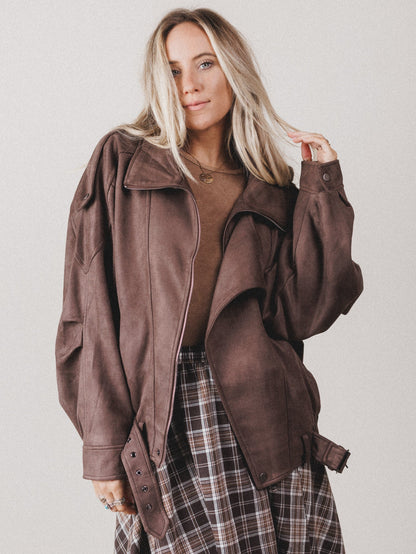 James Moto Jacket - Brown
