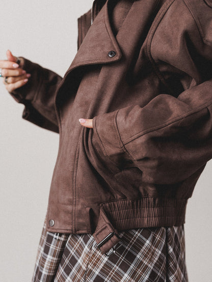James Moto Jacket - Brown