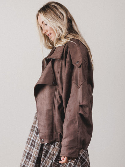 James Moto Jacket - Brown