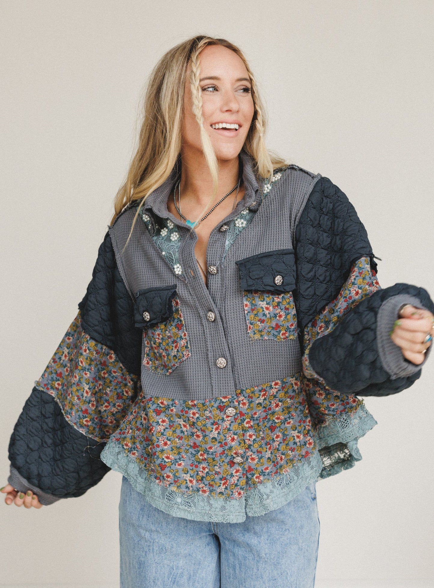 Kiss The Wind Jacket - Charcoal