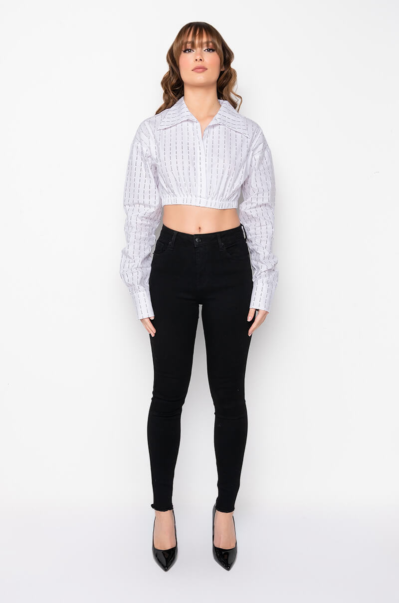 ALL OVER BACK LACE SKINNY JEANS
