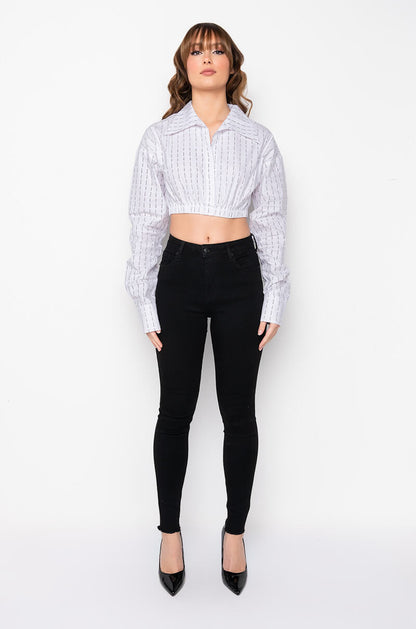 ALL OVER BACK LACE SKINNY JEANS