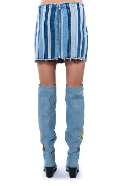 ALL THINGS DENIM MINI SKIRT