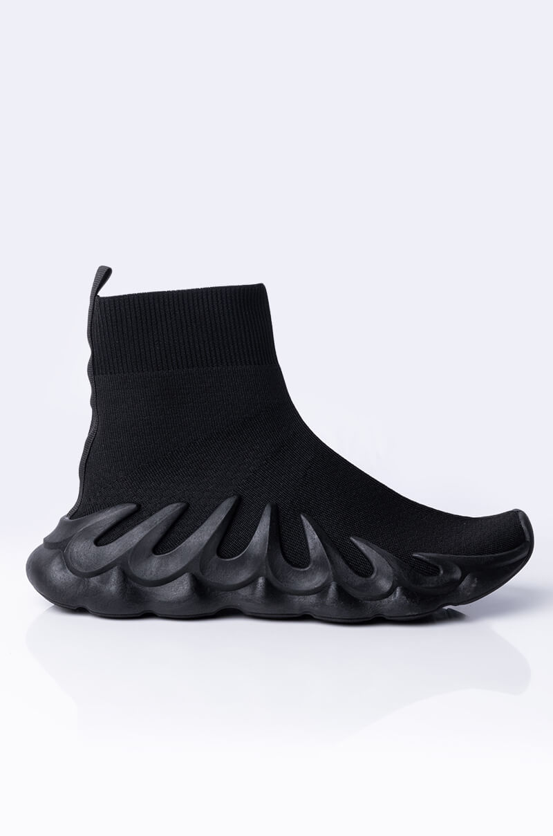 ALL YOU EVER TALK ABOUT FLAT SNEAKER BLACK